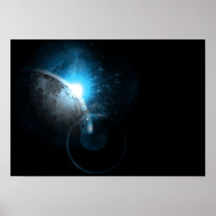 Póster Espaço azul