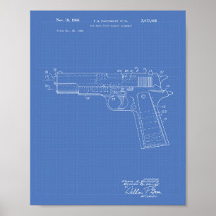Póster Espaço da cabeça de arma 1968 Projeto de arte pate