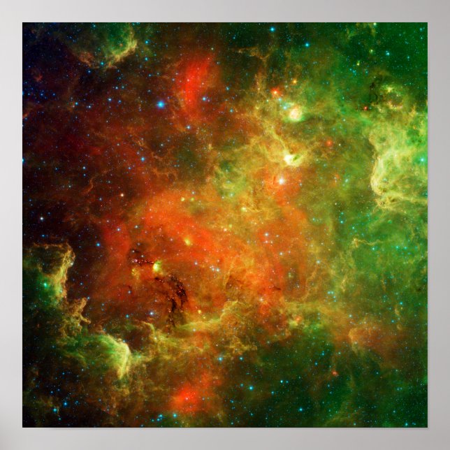 Póster Espaço da Nebula na América do Norte NASA (Frente)
