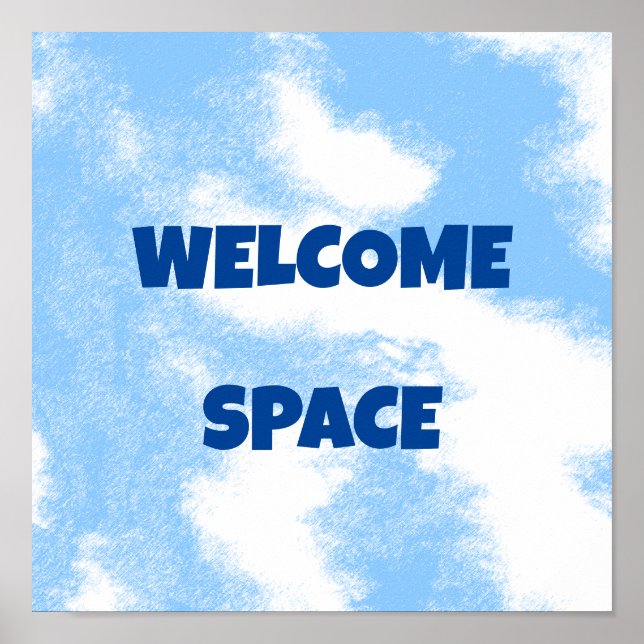 Poster espaço de boas-vindas personalizado (Frente)