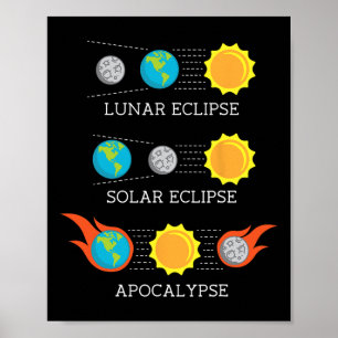 Poster Espaço de Eclipse Solar Solar do Apocalipse