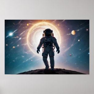 Poster Espaço de Exposição Dupla Cósmica Infinidade Arte