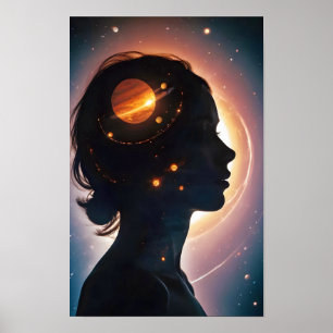 Poster Espaço de Exposição Dupla Cósmica Infinidade Arte 