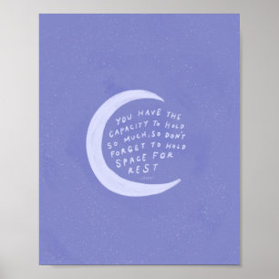 Poster Espaço de Retenção para Descanso - Decoração de Qu