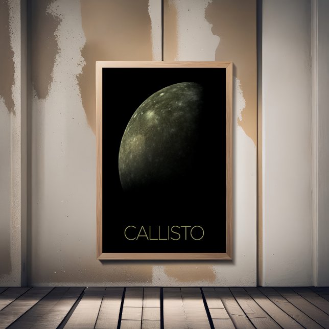 Poster Espaço Exterior, Cosmos, Sistema Solar, Callisto d (Criador carregado)