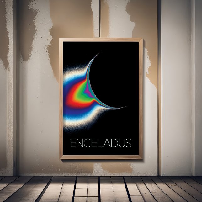 Poster Espaço Exterior, Cosmos, Sistema Solar, Encélado D (Criador carregado)