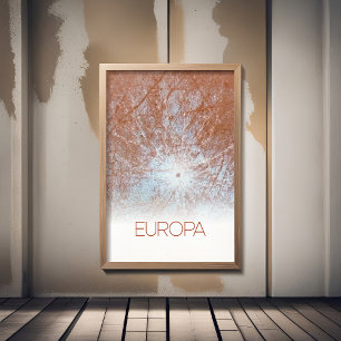 Poster Espaço Exterior, Cosmos, Sistema Solar, Lua Europa
