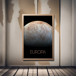 Poster Espaço Exterior, Cosmos, Sistema Solar, Lua Europa