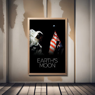 Poster Espaço Exterior, Galáxia, Sistema Solar, Lua da Te