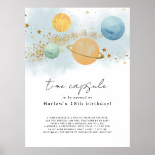 Poster Espaço Exterior Primeira Viagem ao redor do Sol Cá