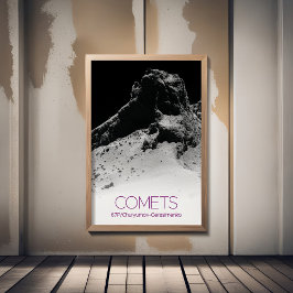 Poster Espaço Exterior, Sistema Solar, Cosmos, Cometas, 6