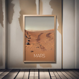Poster Espaço Exterior, Sistema Solar, Marte Planeta, Cur
