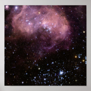 Póster Espaço infravermelho da nuvem de Magellanic