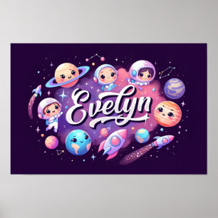 Poster Espaço Sonhos Evelyn Wall Art