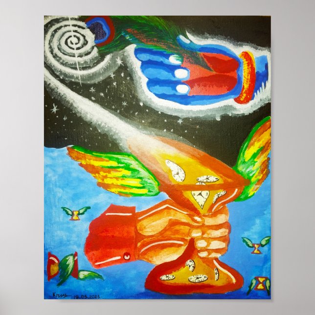 Poster Espaço, Tempo e Matéria (Frente)