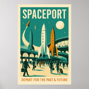 Poster Espaçoporto: Partida para o Passado e Futuro