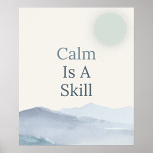 Poster Espaços Calmos Inspiração Mindfulness