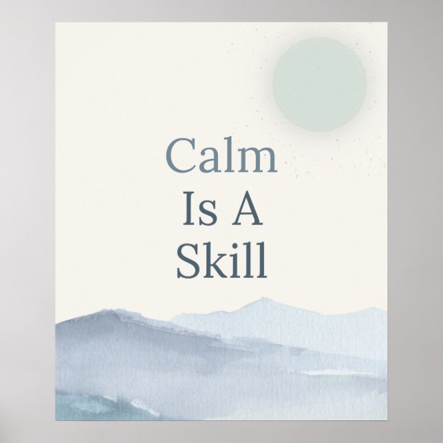 Poster Espaços Calmos Inspiração Mindfulness (Frente)