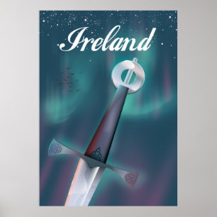 Poster espada celta da Irlanda
