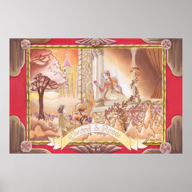 Póster Espada e Rosa (Frente)