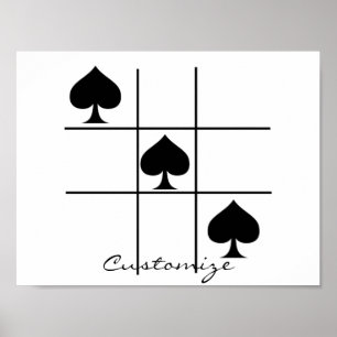 Poster Espadas Pretas Tic Tac Toe Thunder_Cove