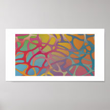 Poster - Espaguete de Arte Abstrato