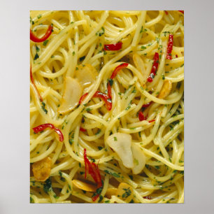 Póster Espaguetes Aglio; Olio e Peperoncino