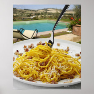 Póster Espaguetes Carbonara