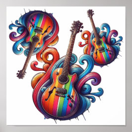 Poster Espalhar a Arte da Parede de Madeira de Som