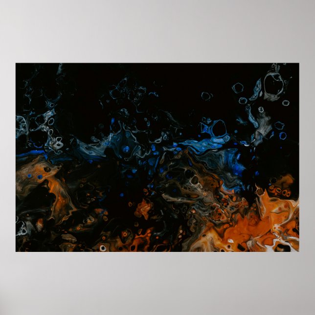 Poster Espalho de água em fotografia de aproximação (Frente)