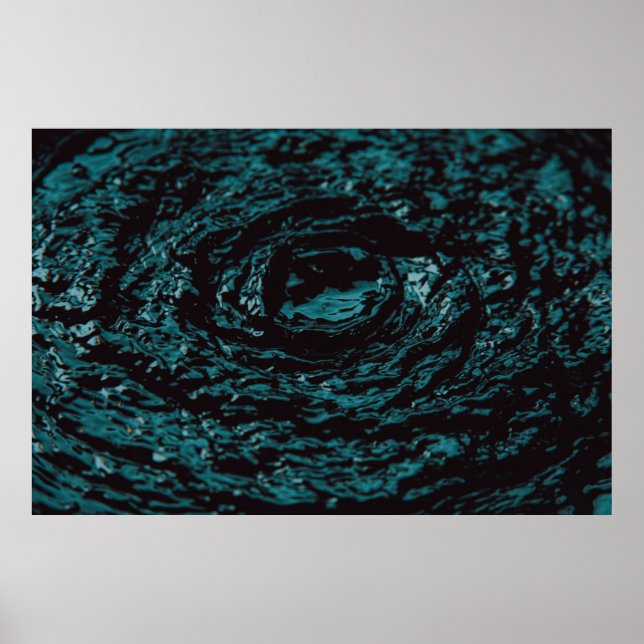 Poster Espalho de água em fotografia de aproximação (Frente)
