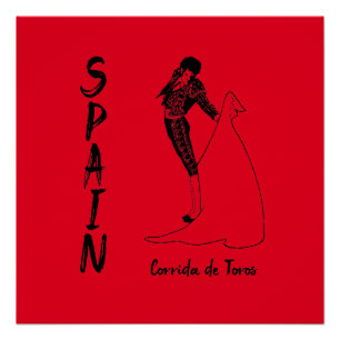 Póster ESPANHA Corrida de Toros (Touro)