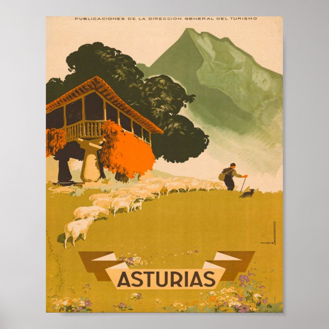 Poster Espanha das Astúrias (Frente)