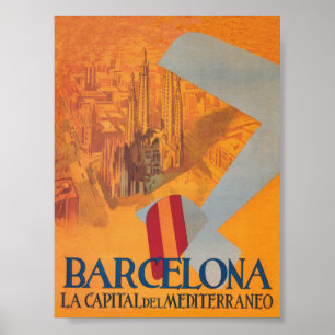 Poster Espanha de Barcelona