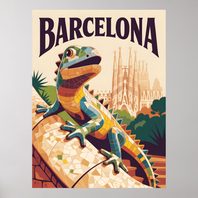 Poster Espanha de Barcelona (Frente)