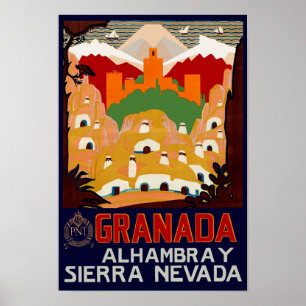Póster Espanha de Granada