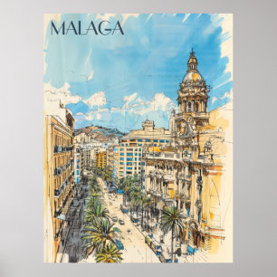Poster Espanha de Málaga
