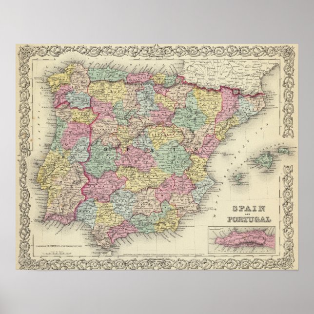 Póster Espanha E Portugal 3 (Frente)