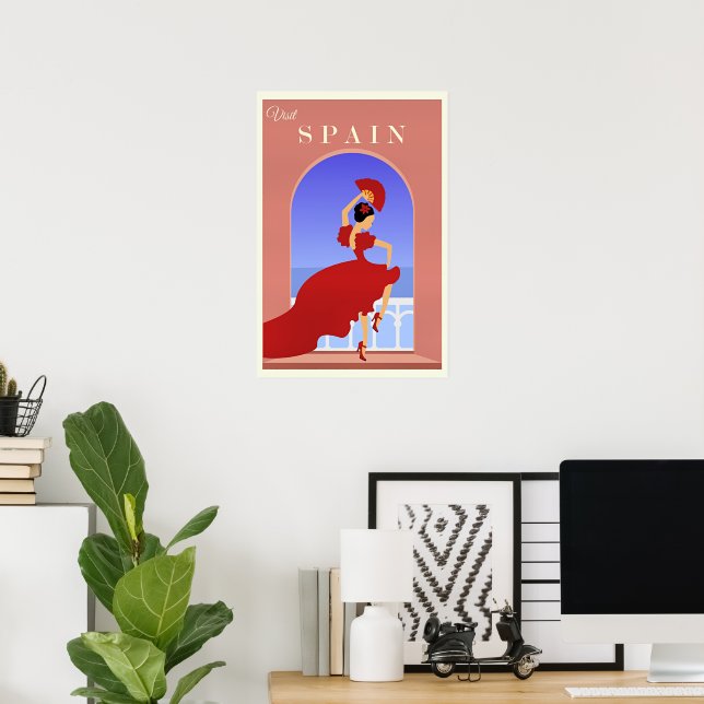 Poster Espanha, Espana Cartaz de Viagem, (Escritório em casa)