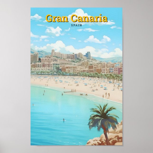 Poster Espanha Gran Canaria (Frente)