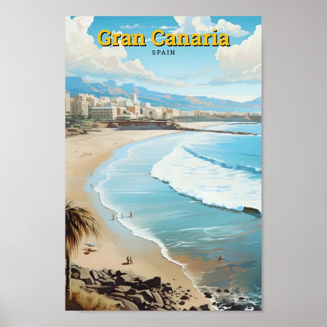 Poster Espanha Gran Canaria (Frente)