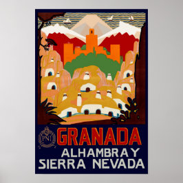 Póster Espanha Granada