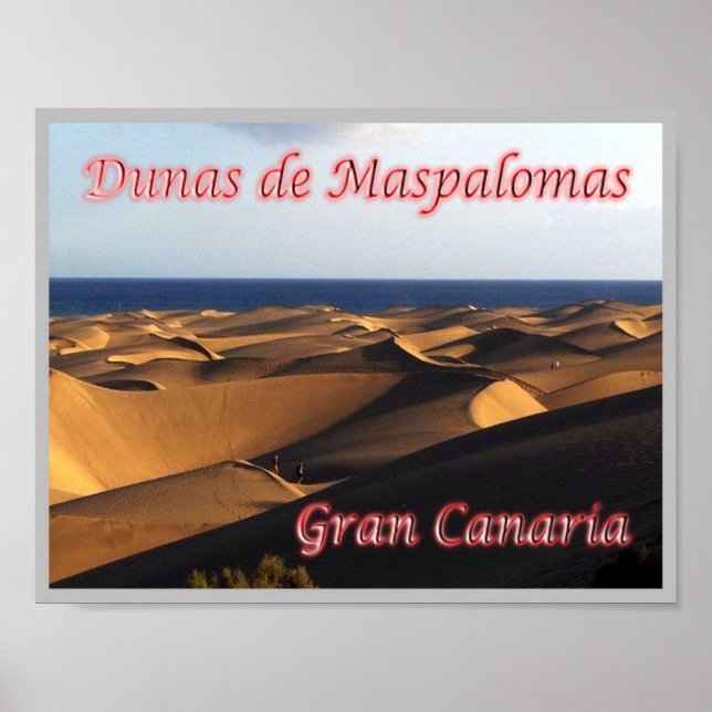 Poster Espanha - Ilhas Canárias - Gran Canaria - (Frente)