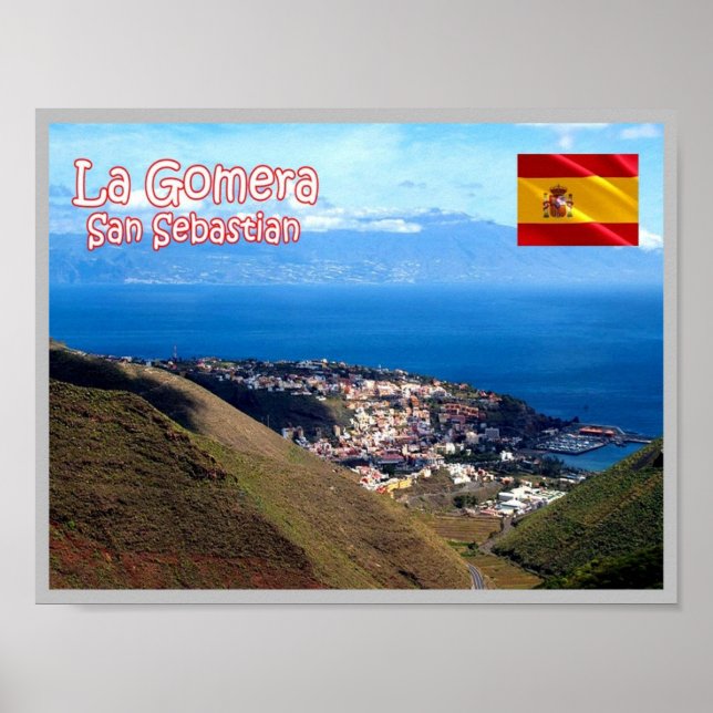 Poster Espanha - Ilhas Canárias - La Gomera (Frente)