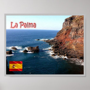 Poster Espanha - Ilhas Canárias - La Palma -
