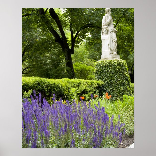 Póster Espanha, Madrid. Jardim Botânico Real também conhe (Frente)