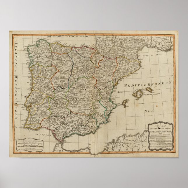 Poster Espanha, Portugal (Frente)