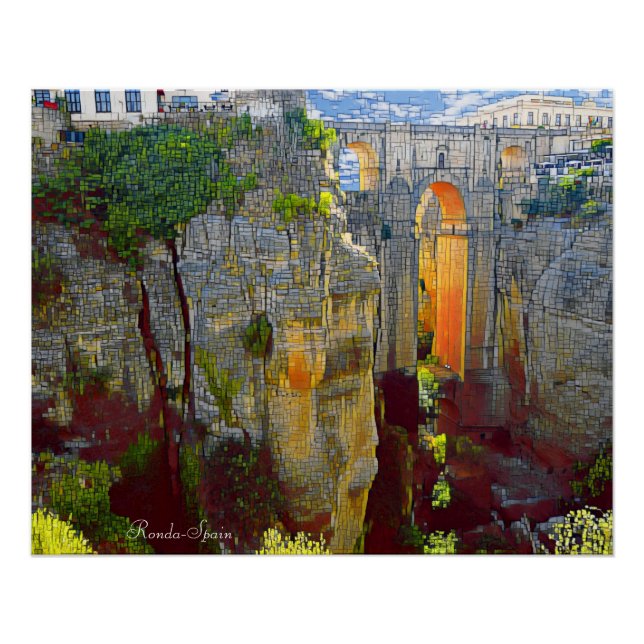 Póster Espanha real - Ronda (Frente)