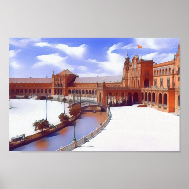 Poster Espanha Real - Sevilha (Frente)