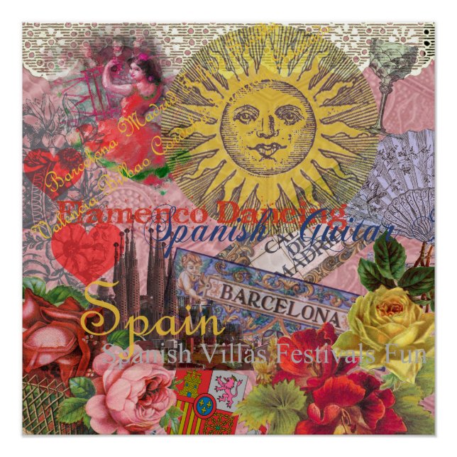 Póster Espanha Sunshine - Arte Espanhola (Frente)